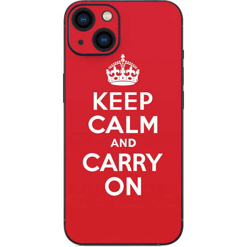 Keep Calm and Carry On iPhone 13 Skin
