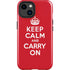 Keep Calm and Carry On iPhone 15 Plus Impact Case