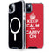Keep Calm and Carry On iPhone 15 Plus MagSafe Case
