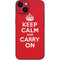 Keep Calm and Carry On iPhone 15 Plus Skin