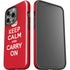 Keep Calm and Carry On iPhone 15 Pro Impact Case