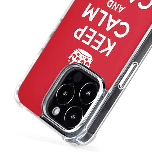 Keep Calm and Carry On iPhone 15 Pro MagSafe Case