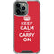 Keep Calm and Carry On iPhone 15 Pro Max Clear Case