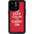 Keep Calm and Carry On iPhone 14 Pro Waterproof Case