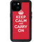 Keep Calm and Carry On iPhone 15 Plus Waterproof Case