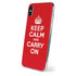 Keep Calm and Carry On iPhone X Skin