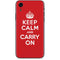 Keep Calm and Carry On iPhone XR Skin