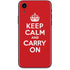 Keep Calm and Carry On iPhone XR Skin