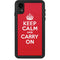 Keep Calm and Carry On iPhone XR Waterproof Case