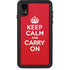 Keep Calm and Carry On iPhone XR Waterproof Case