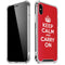 Keep Calm and Carry On iPhone XS Max Clear Case