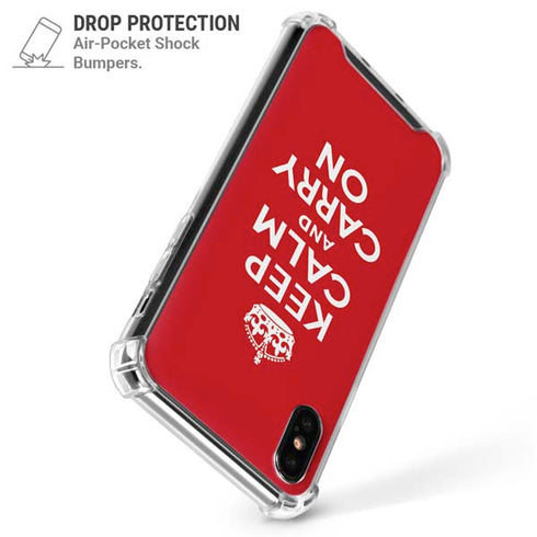 Keep Calm and Carry On iPhone XS Max Clear Case