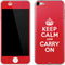 Keep Calm and Carry On Apple iPod Skin