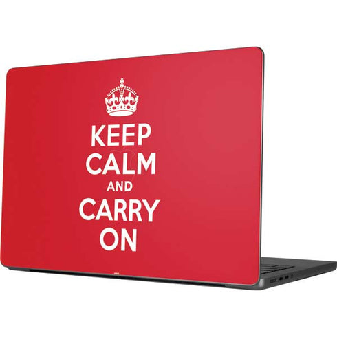 Keep Calm and Carry On MacBook Pro 14in (2021-24) Skin