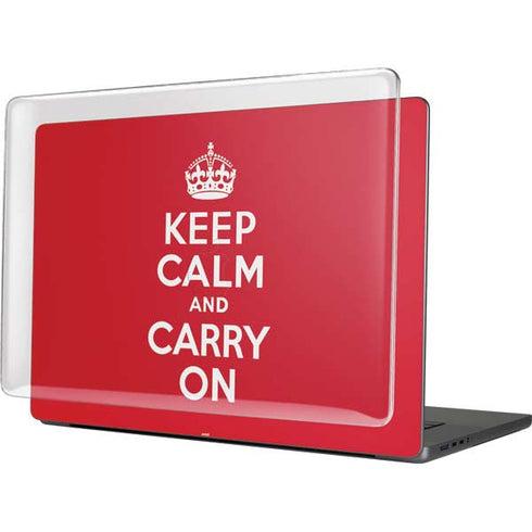 Keep Calm and Carry On MacBook Pro 16in (2021-25) Case plus Skin