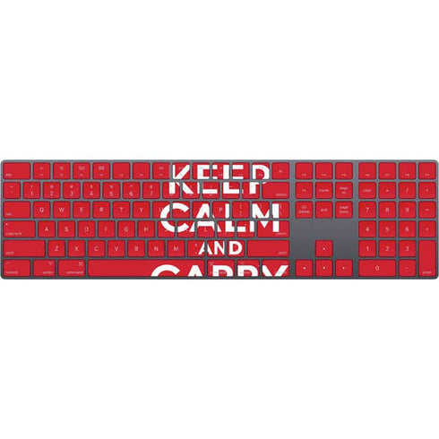 Keep Calm and Carry On Magic Keyboard with Numeric Keypad Skin