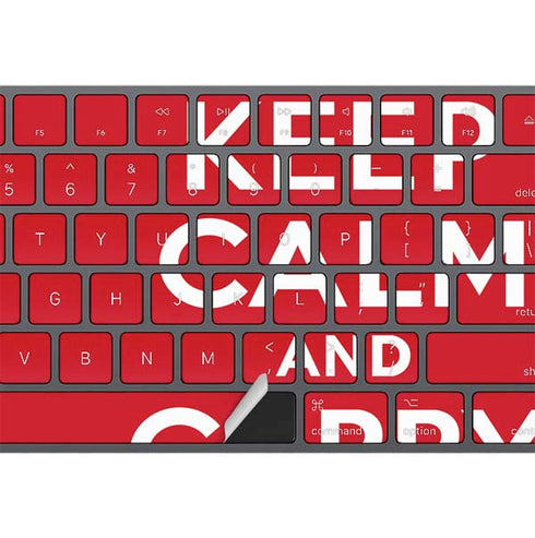 Keep Calm and Carry On Magic Keyboard with Numeric Keypad Skin