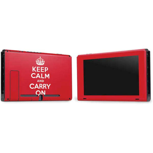 Keep Calm and Carry On Nintendo Switch Bundle Skin