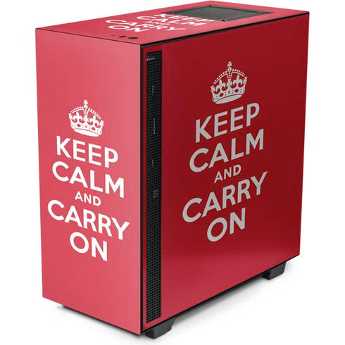 Keep Calm and Carry On NZXT H510 Compact ATX Mid-Tower Case Skin