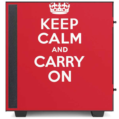 Keep Calm and Carry On NZXT H510 Compact ATX Mid-Tower Case Skin