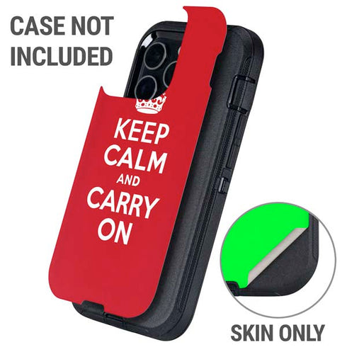 Keep Calm and Carry On Otterbox Defender iPhone Skin