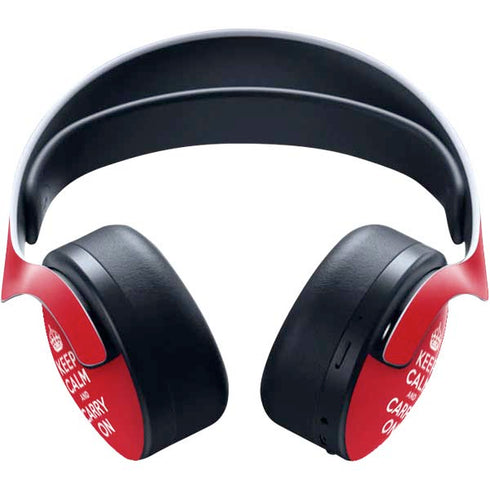 Keep Calm and Carry On PULSE 3D Wireless Headset for PS5 Skin