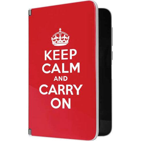 Keep Calm and Carry On Surface Duo Skin