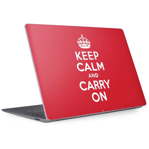 Keep Calm and Carry On Surface Laptop 3 13.5in Skin