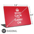 Keep Calm and Carry On Universal Laptop 12in (9.8 x 6.8in) Skin