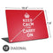 Keep Calm and Carry On Universal Laptop 13in (10.6 x 7.6in) Skin