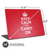 Keep Calm and Carry On Universal Laptop 14in (11.4 x 8.2in) Skin