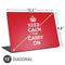 Keep Calm and Carry On Universal Laptop 15in (12.2 x 8.8in) Skin