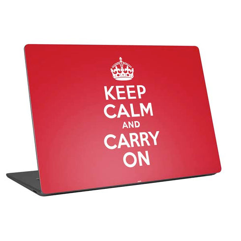 Keep Calm and Carry On Universal Laptop 15in (12.2 x 8.8in) Skin