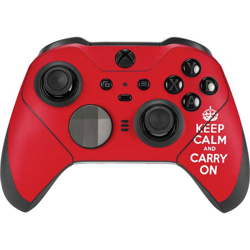 Keep Calm and Carry On Xbox Elite Wireless Controller Series 2 Skin