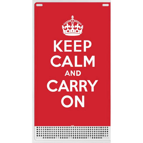 Keep Calm and Carry On Xbox Series S Console Skin
