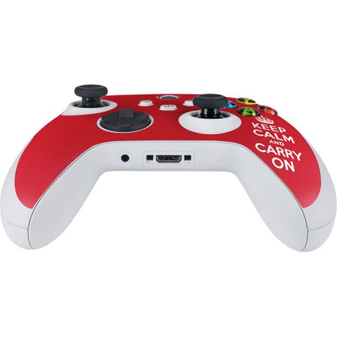 Keep Calm and Carry On Xbox Series S Controller Skin