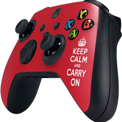 Keep Calm and Carry On Xbox Series X Controller Skin