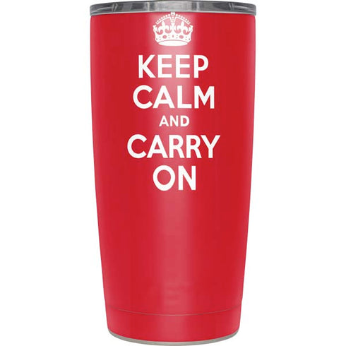 Keep Calm and Carry On Yeti 20oz Tumbler Skin