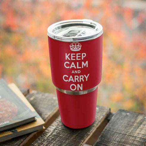 Keep Calm and Carry On Yeti 30oz Rambler Tumbler Skin