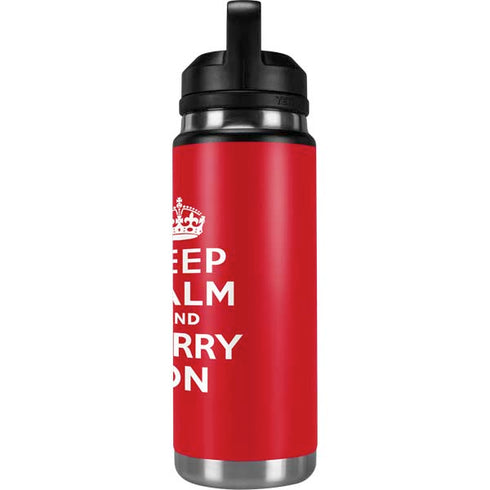 Keep Calm and Carry On YETI Rambler 26oz Bottle Skin