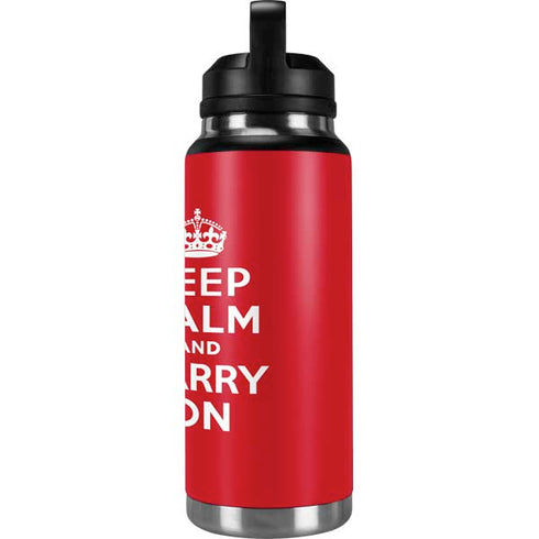 Keep Calm and Carry On YETI Rambler 36oz Bottle Skin