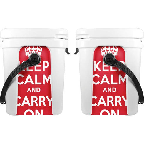 Keep Calm and Carry On YETI Roadie 24 Hard Cooler Skin