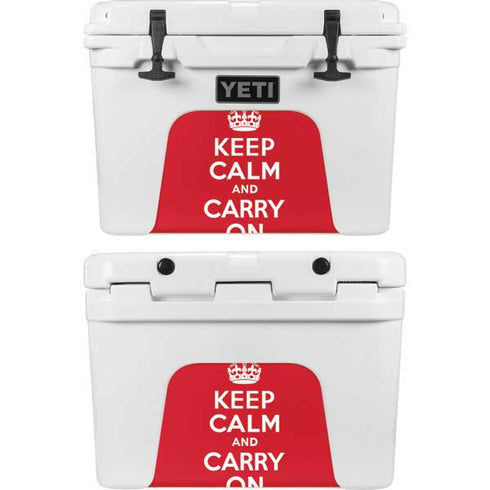 Keep Calm and Carry On YETI Tundra 35 Hard Cooler Skin