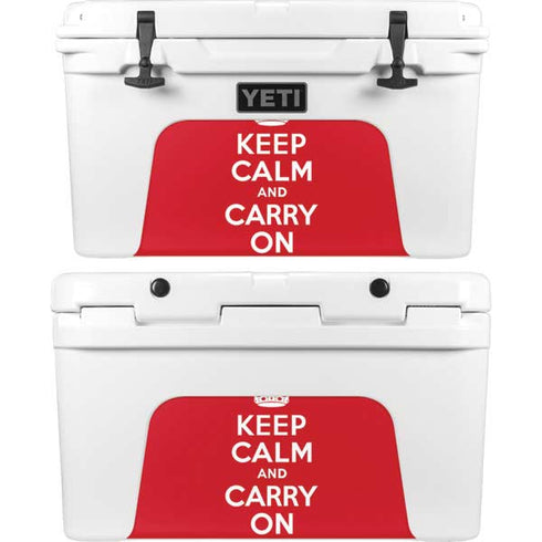 Keep Calm and Carry On YETI Tundra 45 Hard Cooler Skin