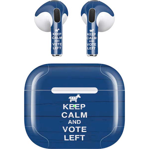 Keep Calm And Vote Left Apple AirPods (3rd Gen 2021) Skin