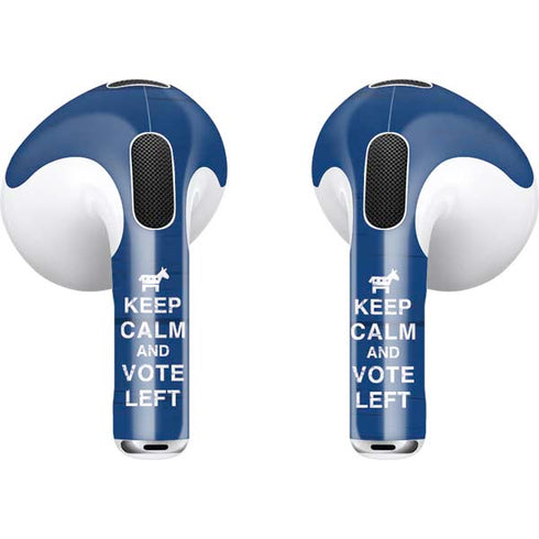 Keep Calm And Vote Left Apple AirPods (3rd Gen 2021) Skin