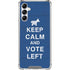 Keep Calm And Vote Left Galaxy A14 5G Clear Case