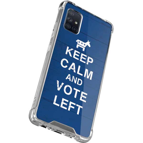 Keep Calm And Vote Left Galaxy A51 5G Clear Case