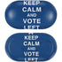 Keep Calm And Vote Left Galaxy Buds Skin