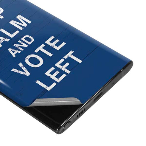 Keep Calm And Vote Left Galaxy Note 10 Skin